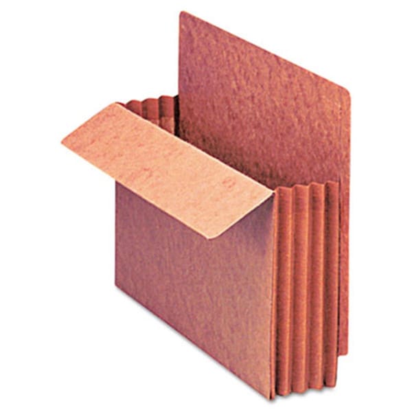 Officespace Heavy-Duty 3 .5 in. Expansion File Straight Cut Red Fiber Letter 10-Box, 10PK OF734343 - main